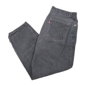 Y2K VTG Levi's 560 Jeans Relaxed  Fit 18 Mis S Black 2002 Levis Black Bat USA